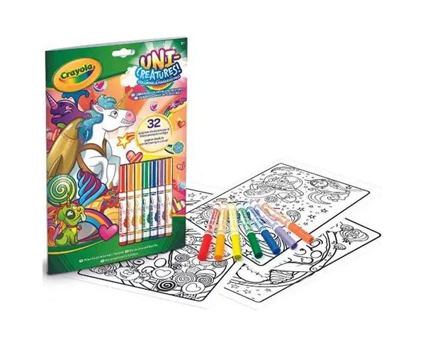 Crayola: Color & Activity caiet de activitate cu 7 bucăți de marker