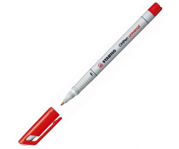Stabilo: OHPen F 0,7mm grosime linie culoarea roșie marker cu alcool