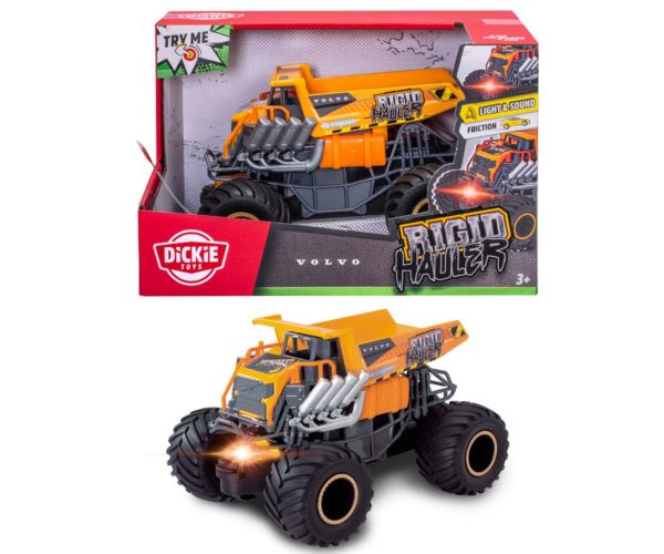 Volvo Rigid Hauler mașină mică cu lumini și sunete - Dickie Toys