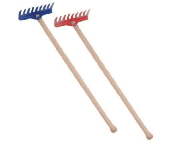 Greblă metal cu mâner lemn 60cm mai multe variante