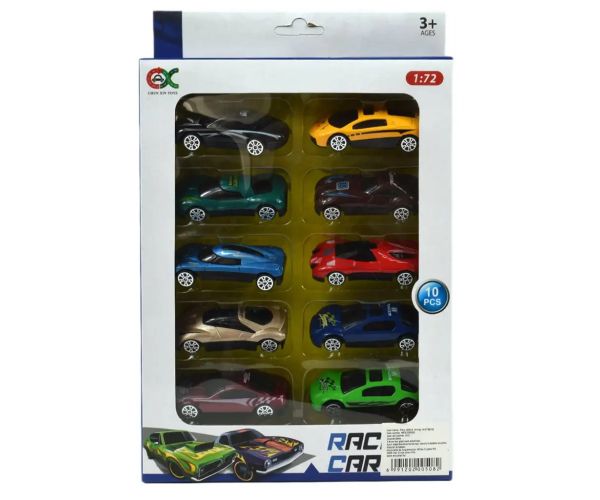 Racing Car: 10 bucăți set mașină de curse 6cm 1/72