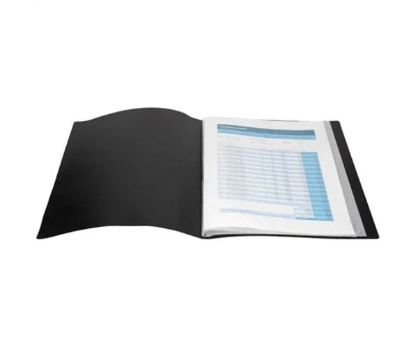Spirit: Mapă prezentare negru A4 cu 100 buzunare
