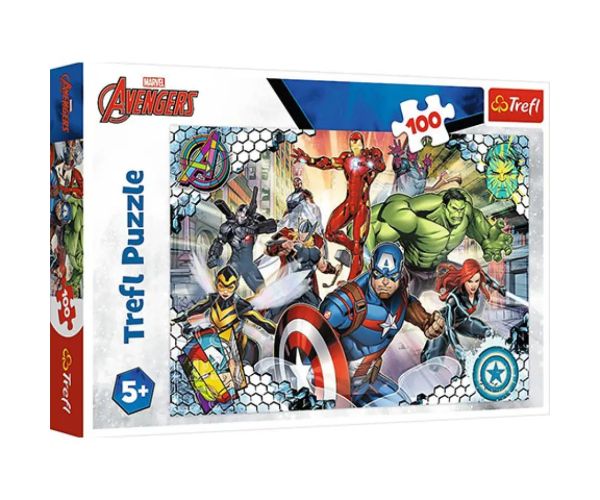 Celebra echipă Avengers 100 bucăți puzzle - Trefl