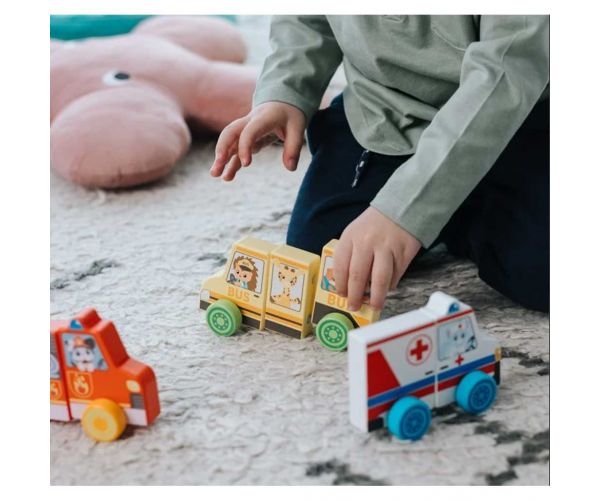 Autobuz școlar magnetic Fa Tiny Tails - Trefl