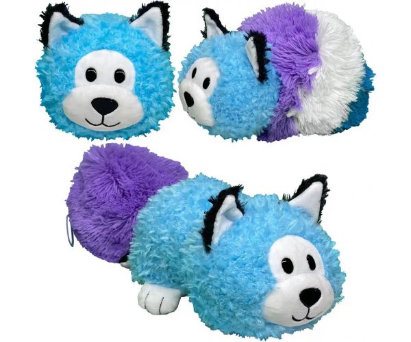 FlipaZoo: Figurină de pluș reversibilă de 28 cm, pisică în husky