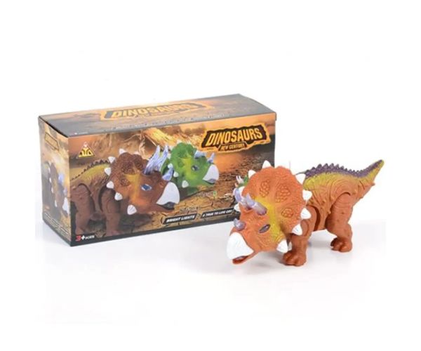 Triceratops dinozaur figurină cu efecte de lumină