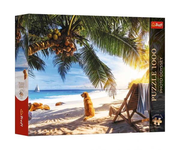 Relaxare pe plajă puzzle premium de 1000 de piese - Trefl