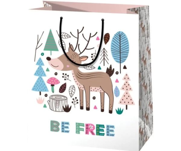 Be Free cerb pungă cadou dimensiune normală 11x6x14cm