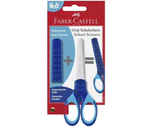 Faber-Castell: Grip foarfecă albastră