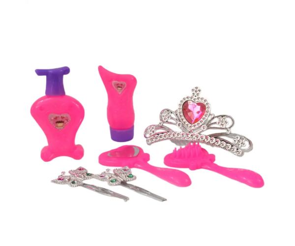Angell: Cap de păpușă pieptănabilă se poate coafa cu tiara și accesorii 21 cm