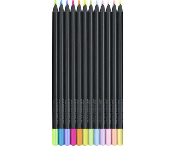 Faber-Castell: Black Edition Pastel creioane colorate set 12 bucăți