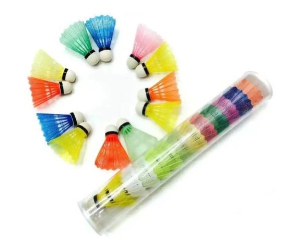Set de badminton fluturaș colorat 12 bucăți