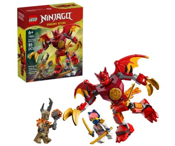 LEGO® Ninjago: Armura de dragon a lui Kai, pachet de luptă (71851)
