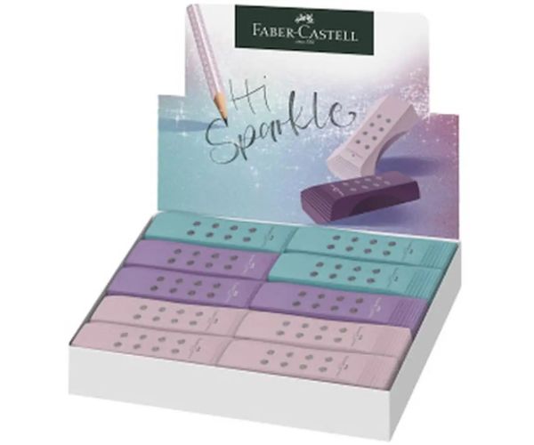 Faber-Castell: RollOn Sparkle Radieră fără PVC mai multe culori 1 bucată