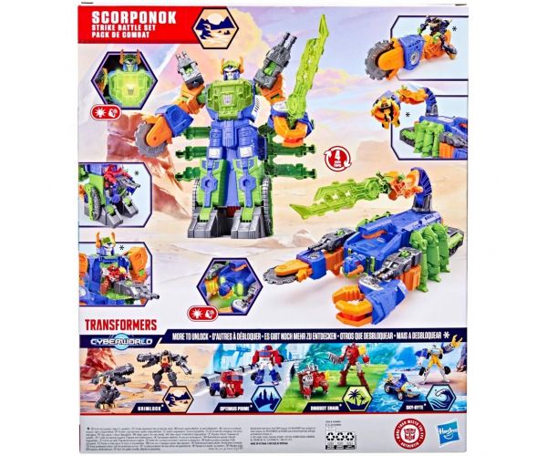 Transformers CYBERWORLD: Set de joc atac Scorponok - Hasbro
