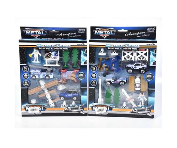 Set de joc spațial cu vehicule și accesorii în două variante