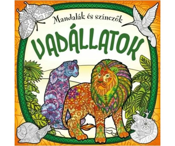 Mandalas și cărți de colorat - Animale sălbatice