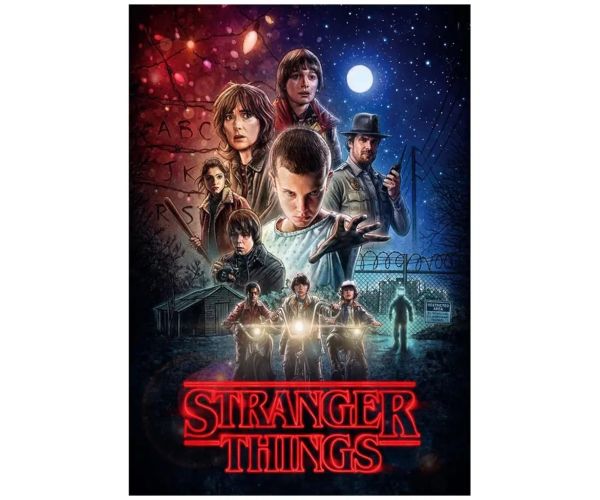 Stranger Things Sezonul 1 Puzzle de 1000 de piese cu poster - Clementoni