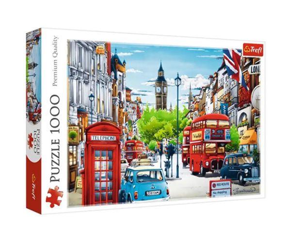 Strada din Londra 1000 bucăți puzzle - Trefl