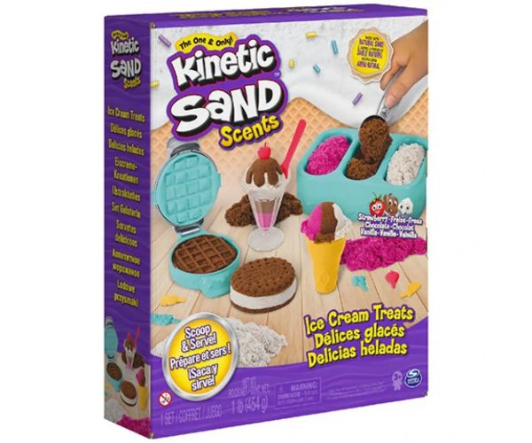 Kinetic Sand: Set de preparare înghețate cu nisip aromat 454g - Spin Master
