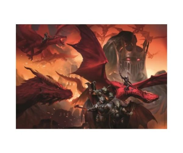 Dungeons & Dragons: Dragon rosu HQC 1000 bucăți puzzle - Clementoni
