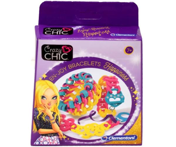 Crazy Chic Fericire set de făcut brățări - Clementoni