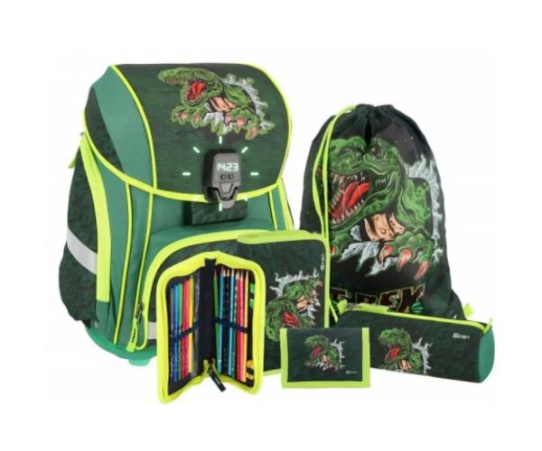 Spirit: Model Panteră cu LED, rucsac, ghiozdan 5 bucăți set