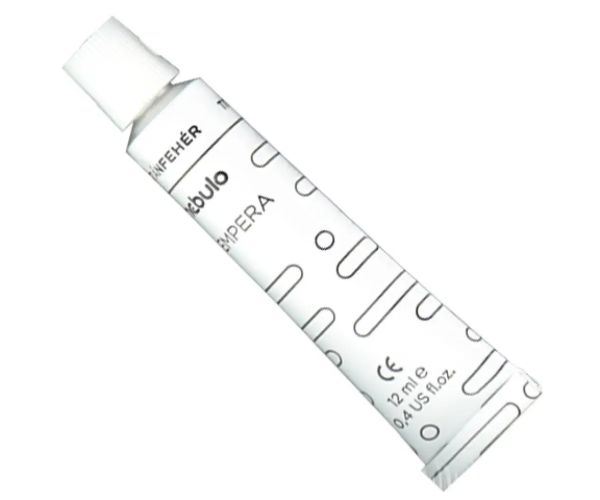 Nebulo: Tempera tub alb titan 12ml 1 bucată