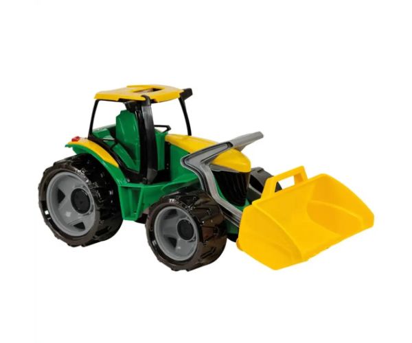 LENA: Tractor uriaş cu accesoriu verde/galben 62cm