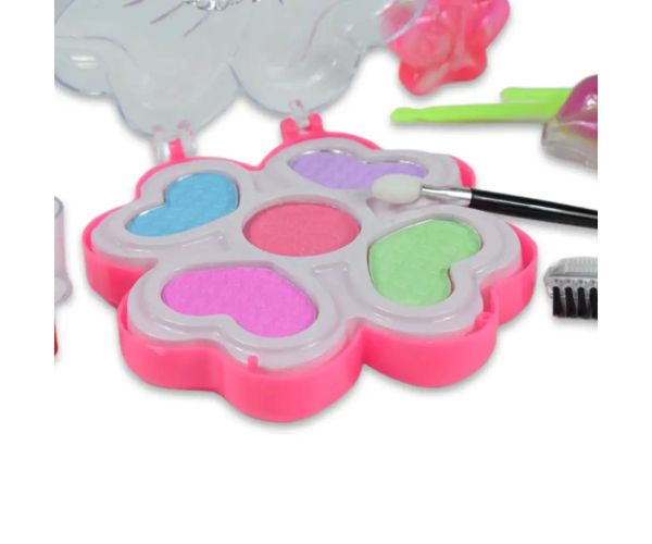 Sparkle Beauty Girl: Set de machiaj cu luciu de buze și paletă de farduri