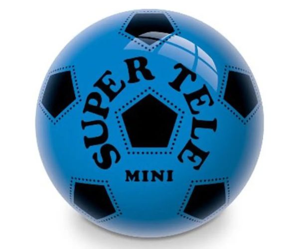 Design fotbal minge cauciuc albastră 14 cm - Mondo Toys