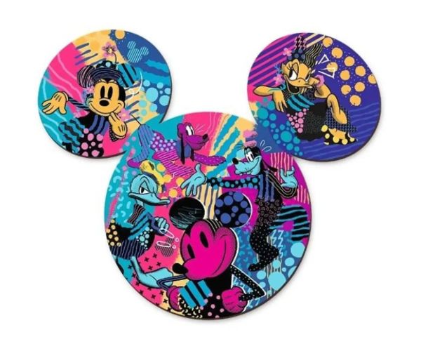 Wood Craft: Mickey Mouse 500+5 bucăți puzzle lemn - Trefl