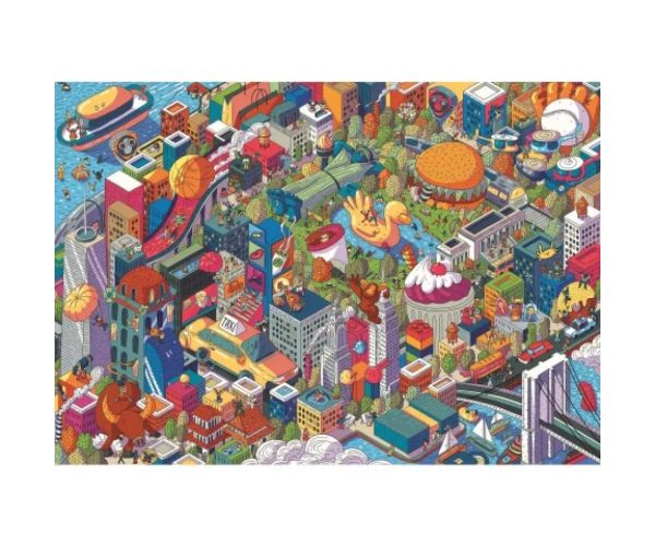 Imaginary Cities: New York UFT 1000 bucăți puzzle - Trefl