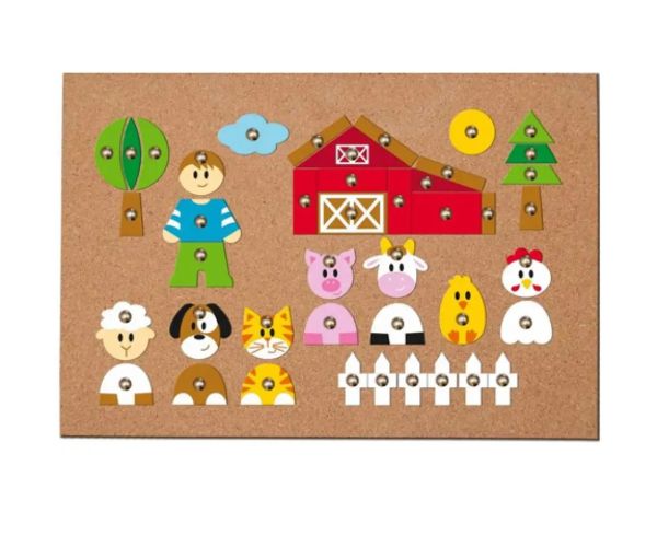 Tabel cu figurine animale set de joacă - Woodyland