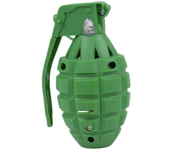 Breah: jucărie grenadă de mână cu sunete și lumini culoarea verde 11cm
