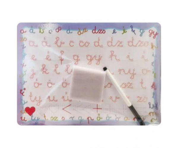 Tablă de desen pentru dezvoltarea abilităților cu marker șters: Litere - D-Toys