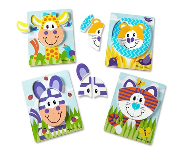 Safari puzzle uriaș din lemn - Melissa & Doug
