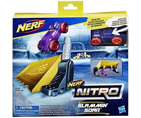 Nerf Nitro: Slammin Soar cascador maşină burete - Hasbro