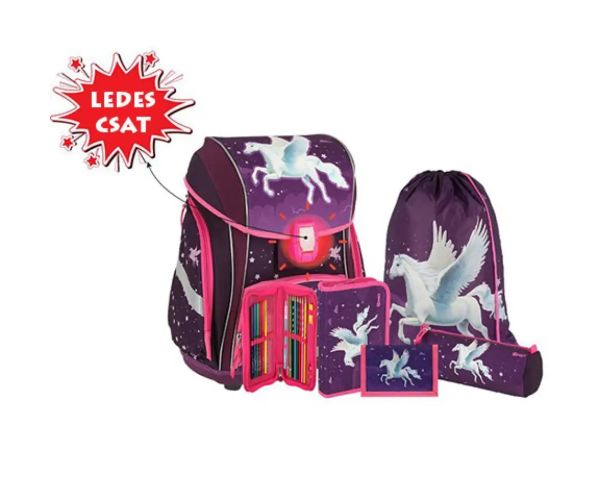 Spirit: Pegasus LED model 3D rucsac, ghiozdan set 7 bucăți