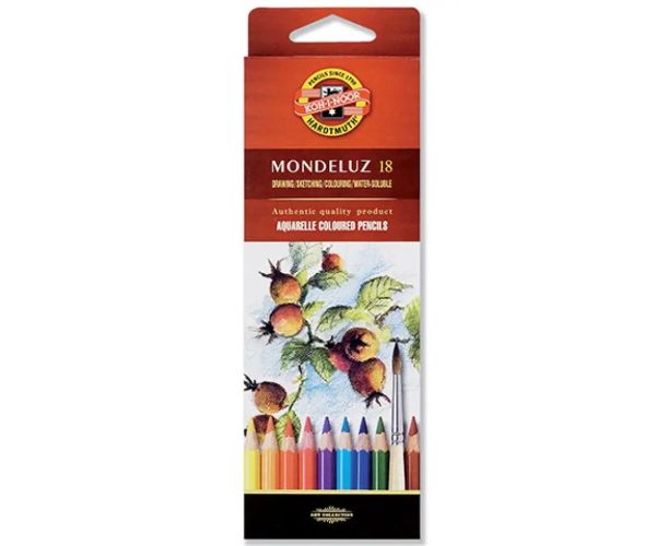 ICO: Koh-I-Noor Mondeluz 3717 Aquarell set creioane colorate 18 bucăți
