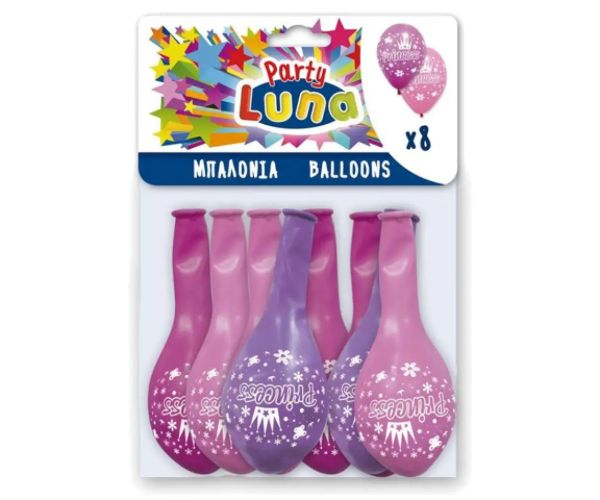 Roz tiara ser party baloane 8 bucăți