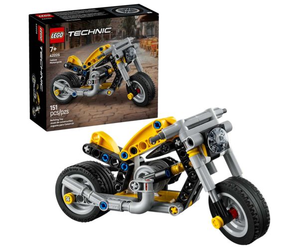 LEGO® Technic: Motocicletă galbenă (42225)