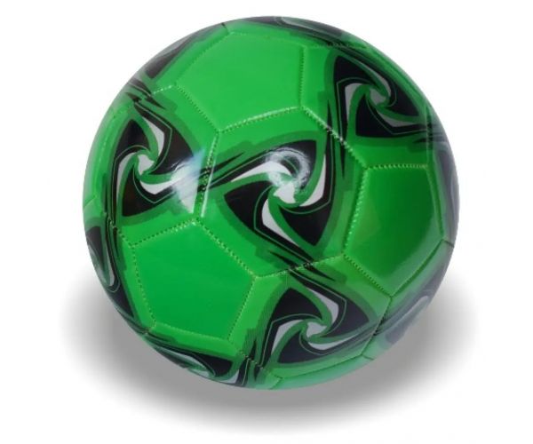 Minge de fotbal colorata din piele artificiala in mai multe variante 22cm