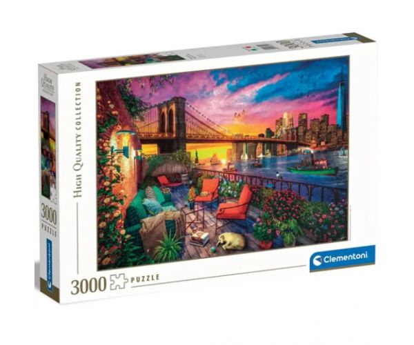 Apus de soare în Manhattan HQC puzzle 3000 bucăți - Clementoni