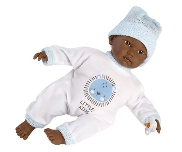 Llorens: Cuqui păpușă băiețel afro-american 30 cm