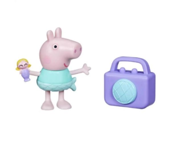 Peppa Pig: Peppa Pig în haine de sirenă cu radio set figurine - Hasbro