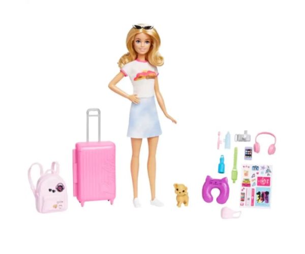 Barbie®: Dreamhouse Adventures păpușă Barbie călătoare cu accesorii - Mattel