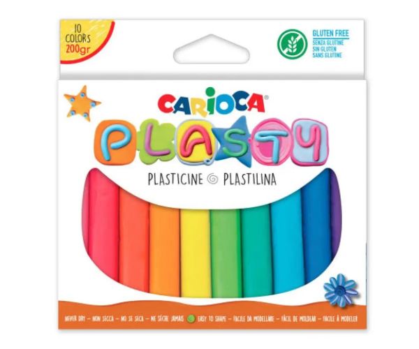 Plastilină colorată pentru modelare set 10 bucăți - Carioca