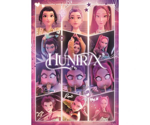 K-Pop vânătorii de demoni Huntrix SuperColor puzzle 104 buc – Clementoni