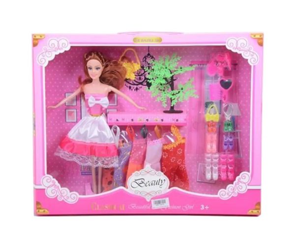 Betty păpușă care poate fi îmbrăcată cu haine și accesorii elegante 28 cm